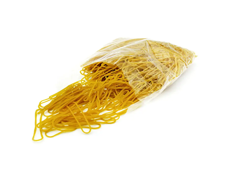 BANDA CAUCHO NATURAL BOLSITA X25 GR REF.22