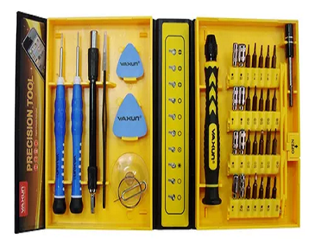 Kit de destornilladores y pinzas de punta fina