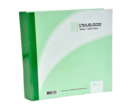 LIBRO ACTAS 600 FOLIOS OFICIO