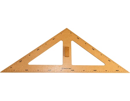 ESCUADRA DE MADERA 45 GRADOS