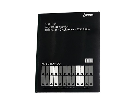 LIBRO 3 COL. 200 FOLIOS 100-3F OFICIO