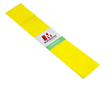 PAPEL CREPE 50 CMSX1.50 AMARILLO BANDERA