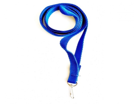 CINTA REATA AZUL REY CON MOSQUETON METALICO