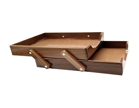 PAPELERA ESCRITORIO DOBLE ECO MADERA