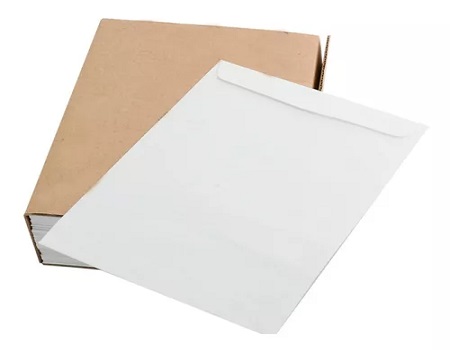 SOBRE CARABELA BLANCO OFICIO 60 GR ANGOSTO