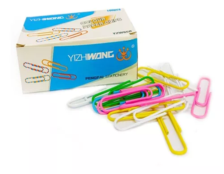 CLIP PEQUE?O X100 UNDS PLASTIFICADO ECONOMICO